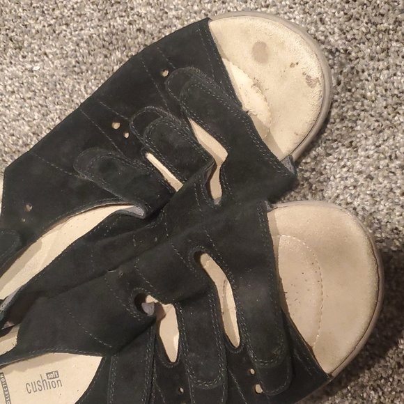Clarks Cushion Comfort Soft Strappy Sandals shoes sz 9.5W - Picture 9 of 10
